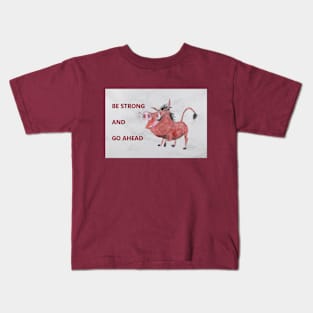 Wild Boar with Its Slogan Kids T-Shirt